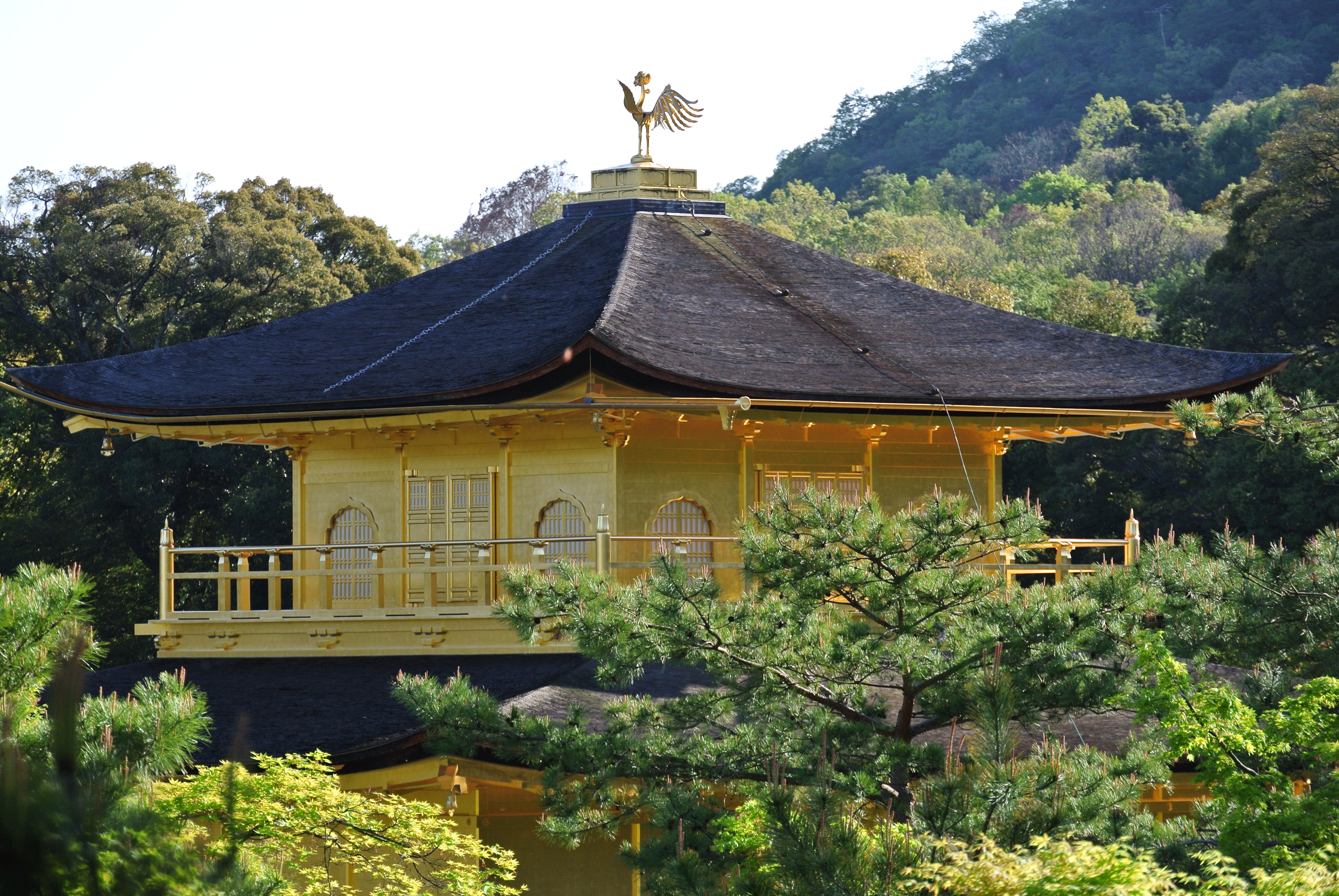 The Golden Pavilion was once part of a huge estate built by one of the Ashikaga shoguns, who between them altered the whole shape of Kyoto and whose misrule led to the way for its destruction in the terrible destruction of the Onin War (1467-77) 